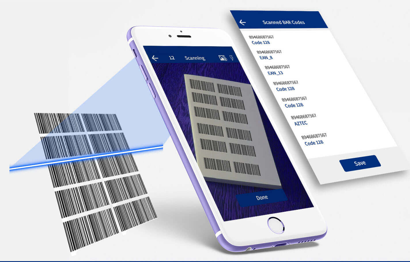 BAR code and QR scanning app design By CaracalEye