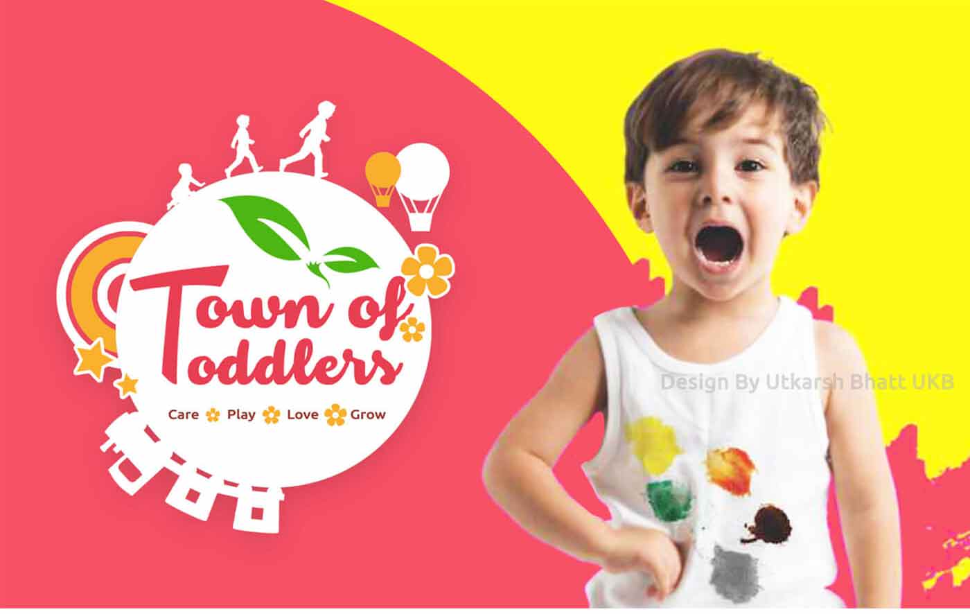 Town of Toddlers School Branding, Logo, App and web design By CaracalEye