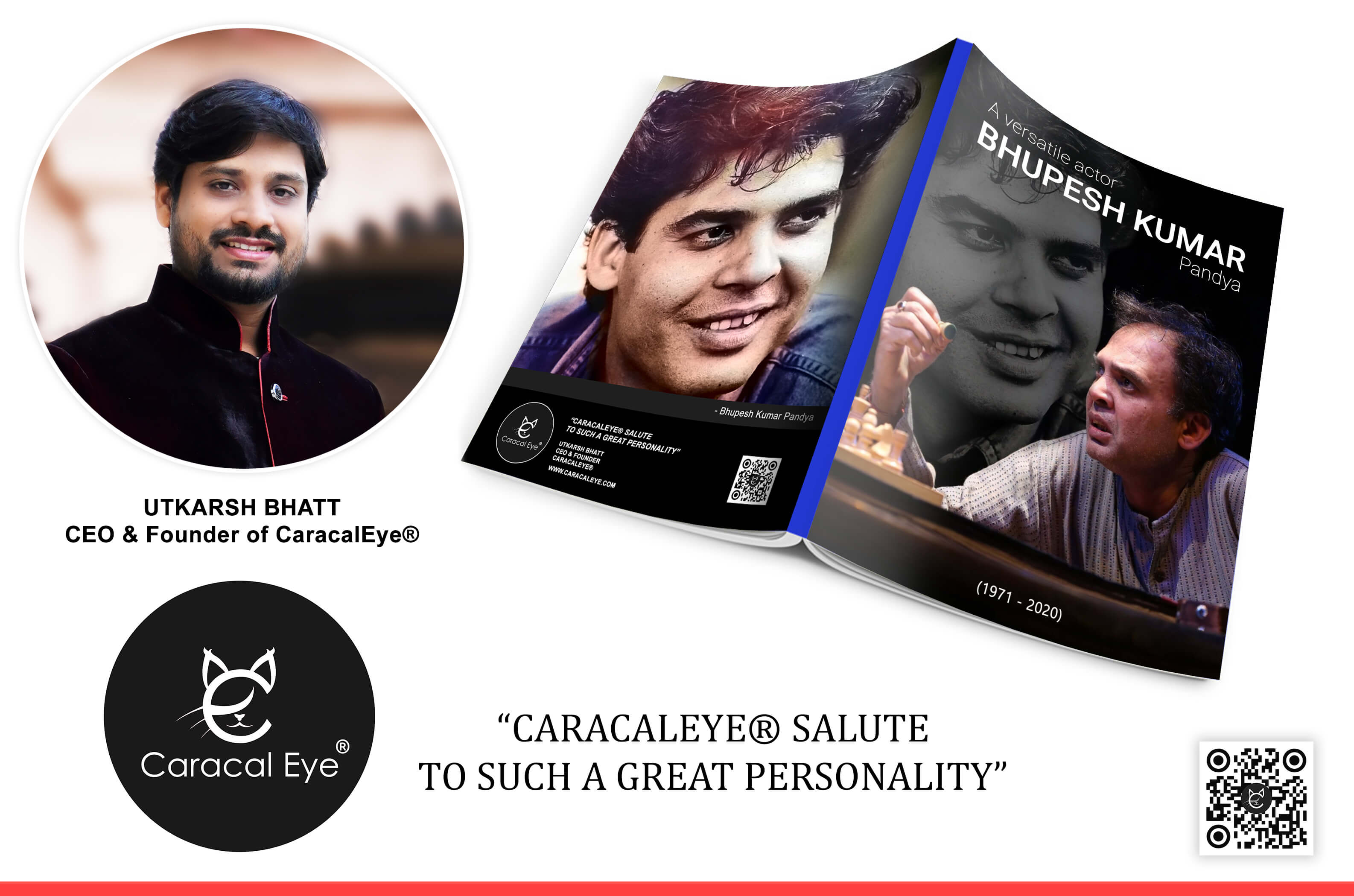 A Versatile actor BhupeshKumarPandya Book Design By CaracalEye