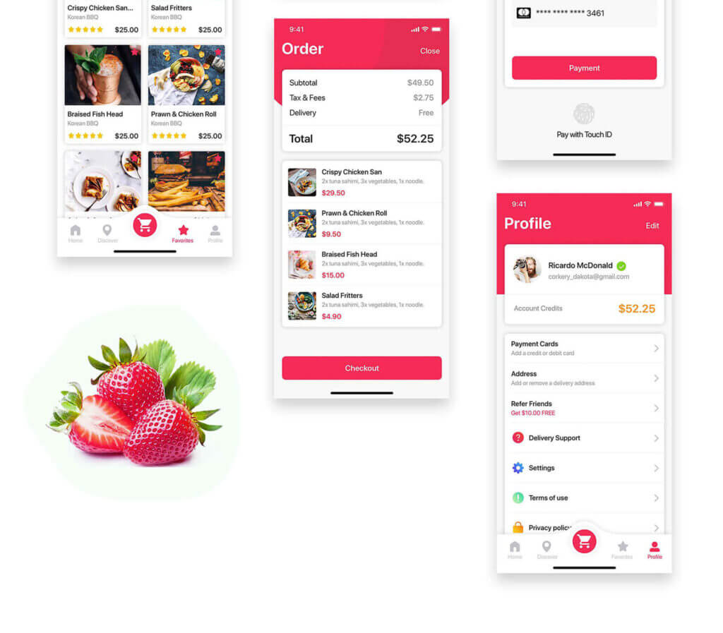 Food Delivery Website and App design and Developed By CaracalEye