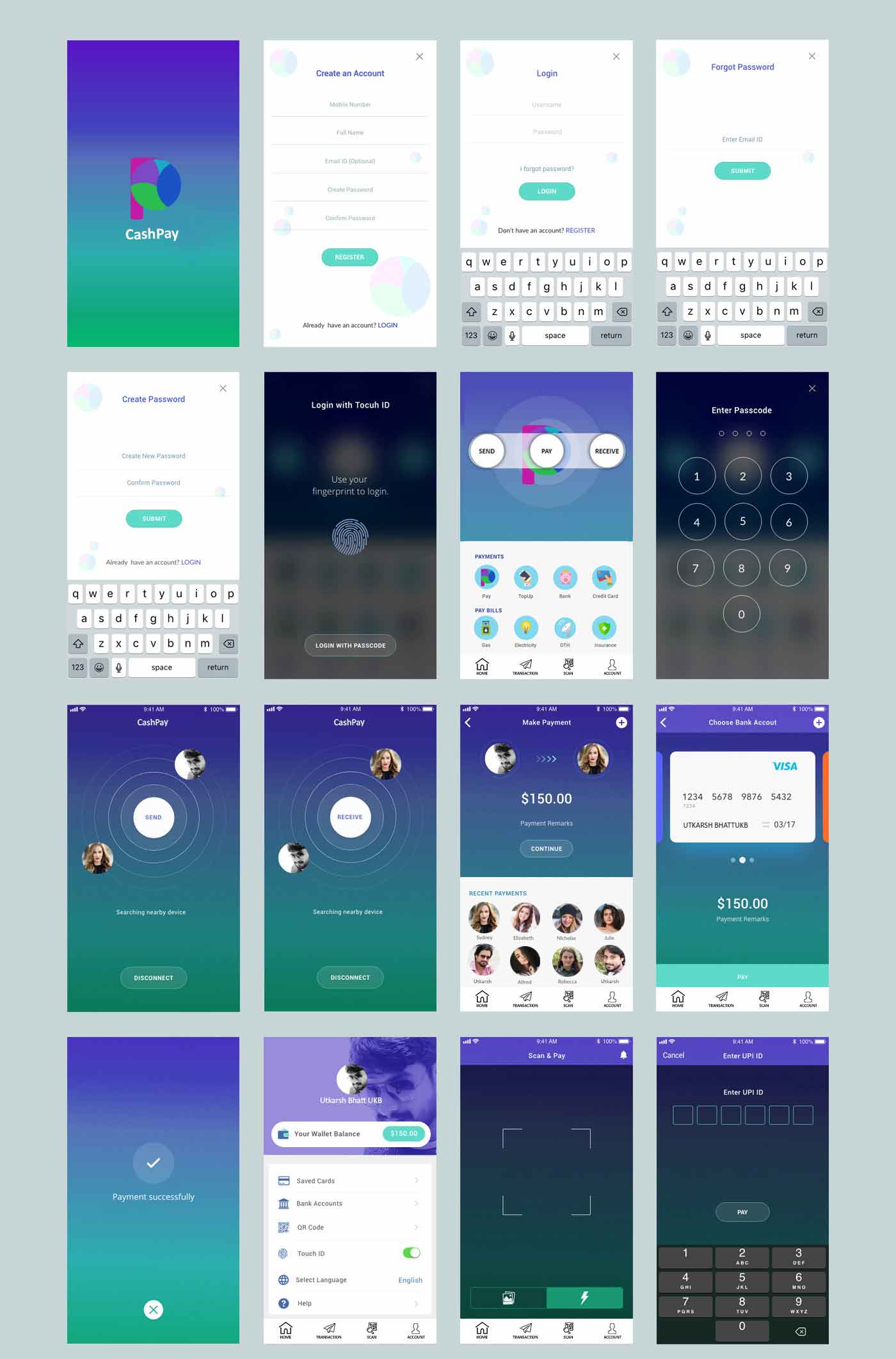 CashPay App Design and Develop By CaracalEye