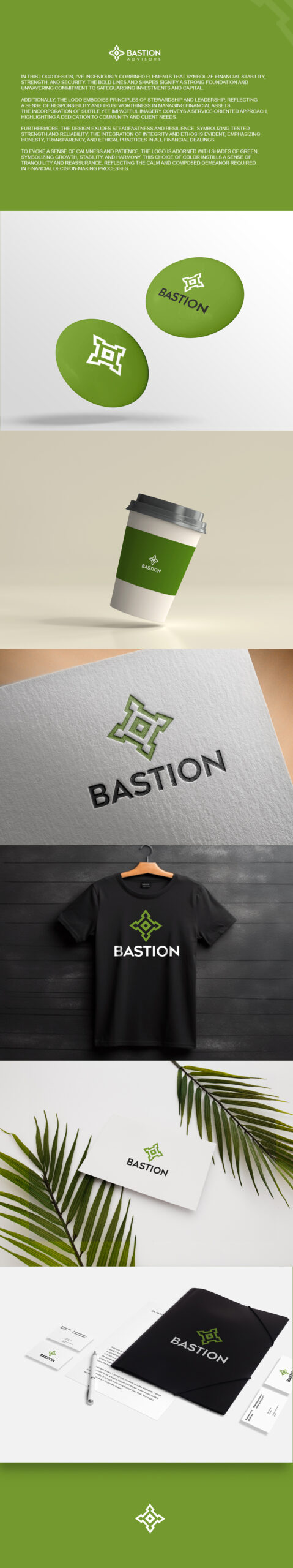 Bastion Advisors Logo & Brand Identity Design by Utkarsh Bhatt (UKB) | CaracalEye® | Symbol of Financial Strength, Trust & Advisory Excellence 2 Logo Design By CaracalEye