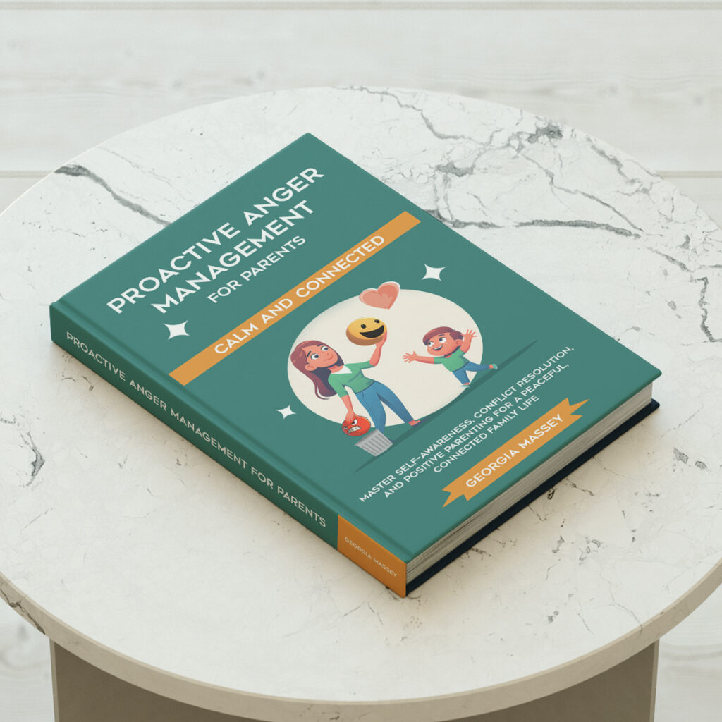 Book Cover Design for Proactive Anger Management for Parents by Utkarsh Bhatt (UKB) | CaracalEye® | Calm and Connected Parenting Visual Identity