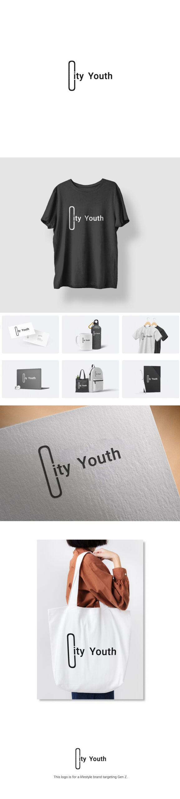 City Youth Logo & Brand Identity Design by Utkarsh Bhatt (UKB) | CaracalEye® | Gen Z Lifestyle Brand Visual Identity 1 Logo Design By CaracalEye