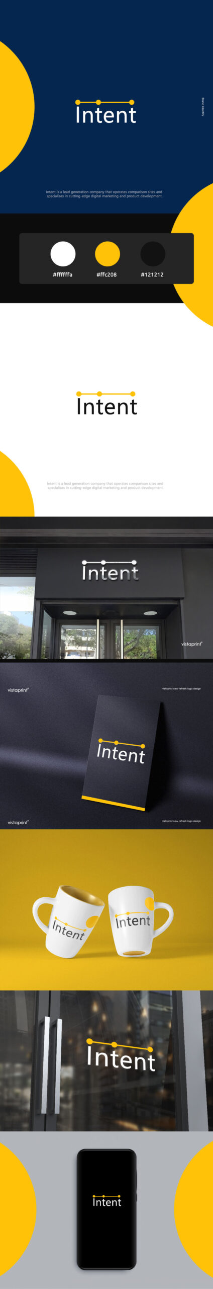 Intent Logo & Brand Identity Design by Utkarsh Bhatt (UKB) | CaracalEye® | Modern Lead Generation Branding 1 Logo Design By CaracalEye