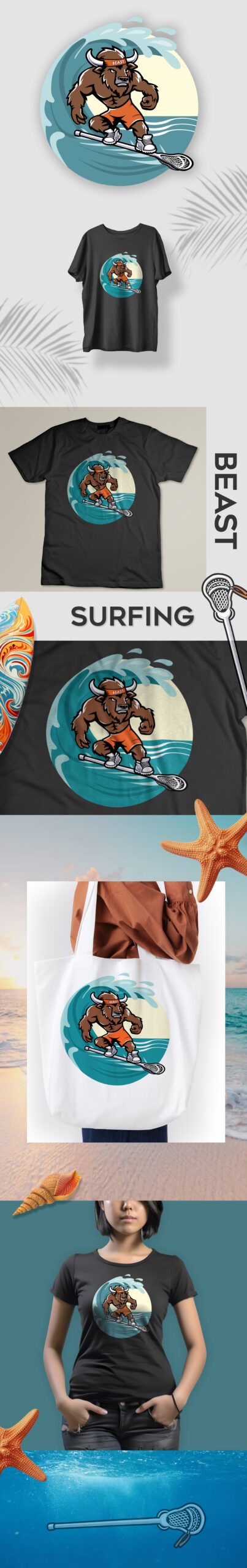 Bold & Athletic Mascot Logo & Character Design – LAX Beast Life by Utkarsh Bhatt (UKB), CaracalEye® 3 Logo Design CaracalEye